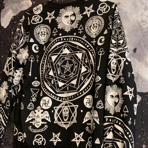 Killstar Unisex Symbol Print Black Magic Crewneck - Picture 5 of 5